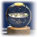 Luminária de Cristal Universo 3D