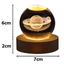 Luminária de Cristal Universo 3D