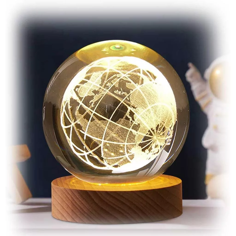 Luminária de Cristal Universo 3D