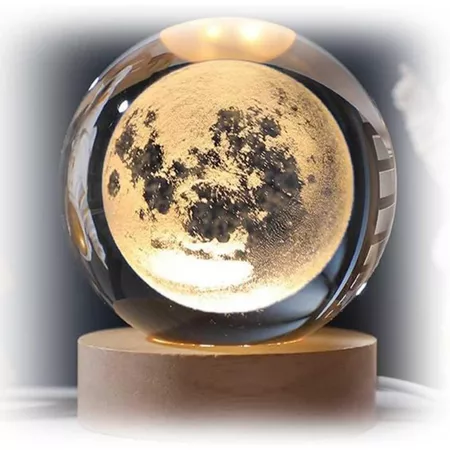 Luminária de Cristal Universo 3D