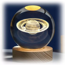 Luminária de Cristal Universo 3D