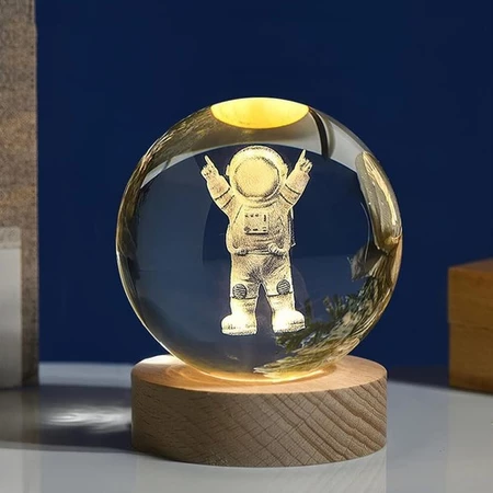 Luminária de Cristal Universo 3D