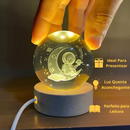 Luminária de Cristal Universo 3D